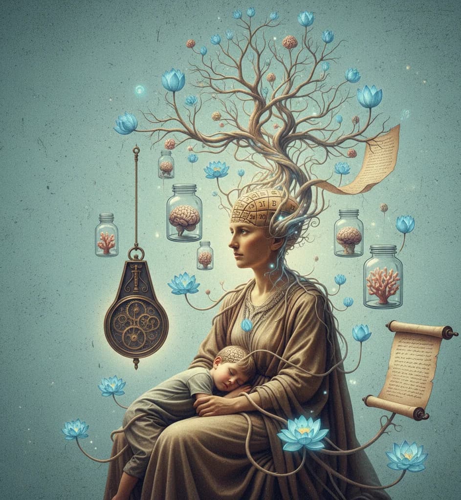 Ilustración MATRALabs sobre los ritmos internos y el sistema nervioso
